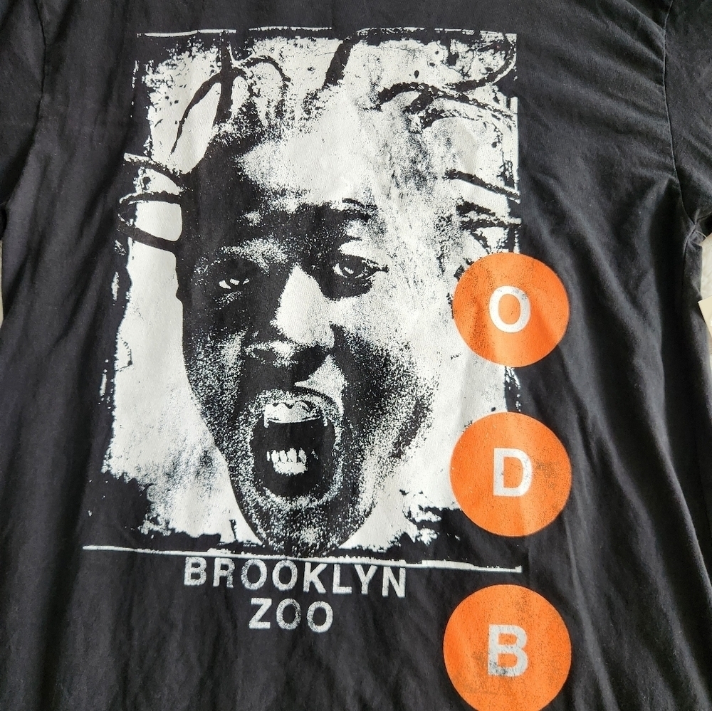 ODB Brooklyn Zoo Black Graphic T-Shirt Mens Size Large - Picture 2 of 5
